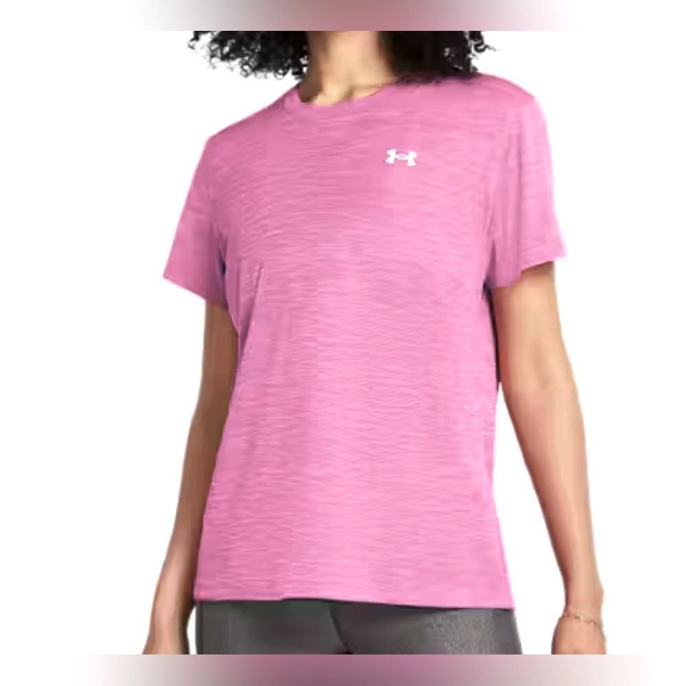 Under Armour Pink Short Sleeve Relaxed T-Shirt M NWT